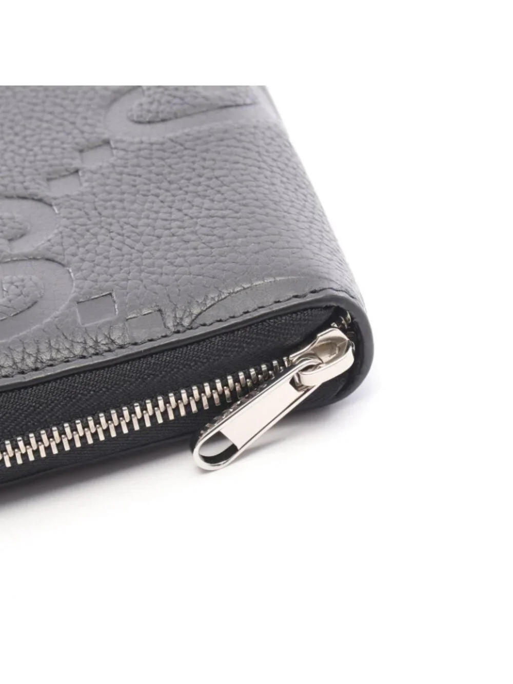 Gucci Round Wallet Jumbo GG Black Leather - Picture 7 of 7